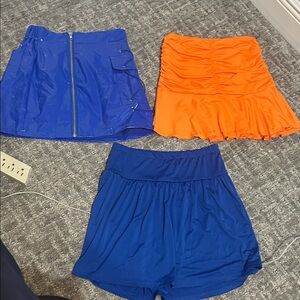 UF Gators Three Women’s Skirts Set - Royal Blue & Bright Orange